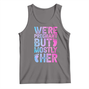 Funny First Time Parents Gift Tank Top We Are Pregnant But Mostly Her