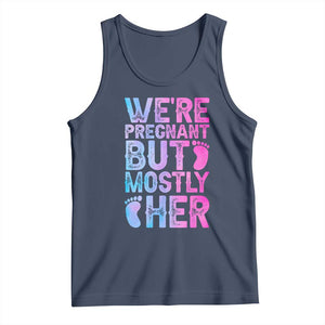 Funny First Time Parents Gift Tank Top We Are Pregnant But Mostly Her