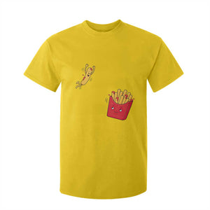 Funny French Fry Jumping Into Fries Box T Shirt For Kid Fast Food Lover
