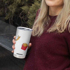Funny French Fry Jumping Into Fries Box Tumbler Cup Fast Food Lover