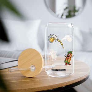 Funny Sausage Waiting For Beer Glass Can Oktoberfest Gift