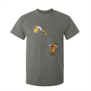 Funny Sausage Waiting For Beer T Shirt For Kid Oktoberfest Gift