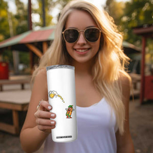 Funny Sausage Waiting For Beer Skinny Tumbler Oktoberfest Gift