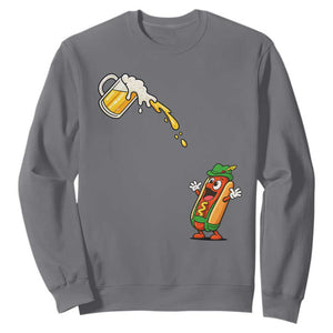 Funny Sausage Waiting For Beer Sweatshirt Oktoberfest Gift