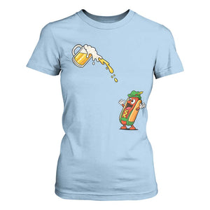 Funny Sausage Waiting For Beer T Shirt For Women Oktoberfest Gift