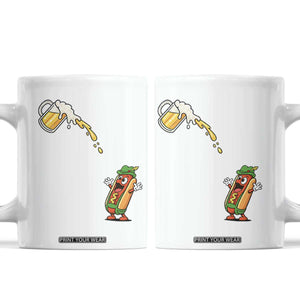 Funny Sausage Waiting For Beer Coffee Mug Oktoberfest Gift
