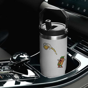 Funny Sausage Waiting For Beer Flip Straw Tumbler Oktoberfest Gift