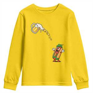 Funny Sausage Waiting For Beer Youth Sweatshirt Oktoberfest Gift