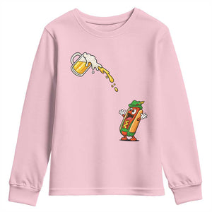 Funny Sausage Waiting For Beer Youth Sweatshirt Oktoberfest Gift
