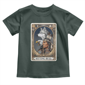 Sitting Bull Native American Chief Toddler T Shirt Vintage Tarot Card Illustration
