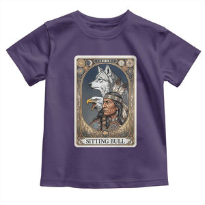 Sitting Bull Native American Chief Toddler T Shirt Vintage Tarot Card Illustration