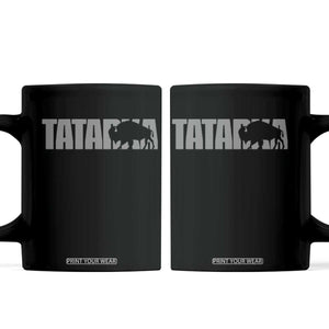 Vintage Tatanka Bison Coffee Mug Native American Buffalo Graphic