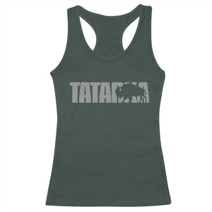 Vintage Tatanka Bison Racerback Tank Top Native American Buffalo Graphic