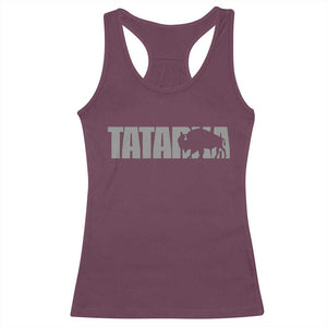 Vintage Tatanka Bison Racerback Tank Top Native American Buffalo Graphic