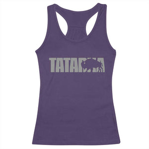 Vintage Tatanka Bison Racerback Tank Top Native American Buffalo Graphic