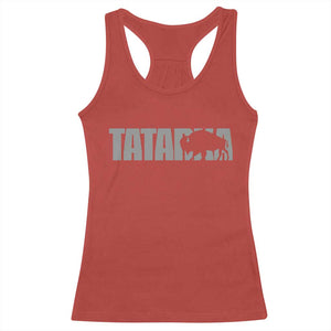 Vintage Tatanka Bison Racerback Tank Top Native American Buffalo Graphic