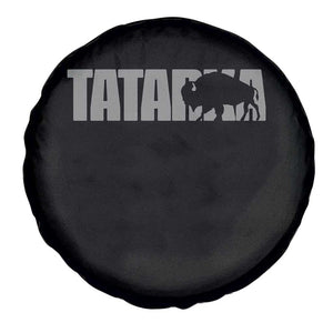 Vintage Tatanka Bison Spare Tire Cover Native American Buffalo Graphic