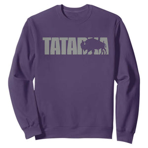 Vintage Tatanka Bison Sweatshirt Native American Buffalo Graphic