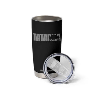 Vintage Tatanka Bison Tumbler Cup Native American Buffalo Graphic