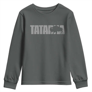 Vintage Tatanka Bison Youth Sweatshirt Native American Buffalo Graphic