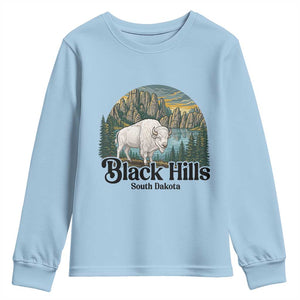 Black Hills South Dakota White Buffalo Youth Sweatshirt State Pride Gift