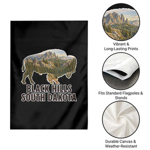Black Hills South Dakota Bison Garden Flag State Pride Gift