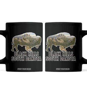 Black Hills South Dakota Bison Coffee Mug State Pride Gift