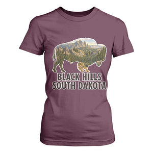 Black Hills South Dakota Bison T Shirt For Women State Pride Gift