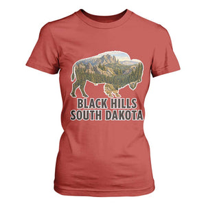 Black Hills South Dakota Bison T Shirt For Women State Pride Gift