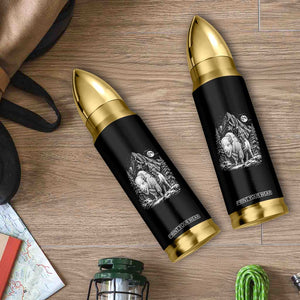 Vintage Native American Bison Rider Bullet Tumbler Indigenous Warrior Graphic