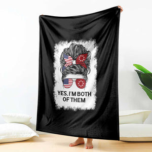 Lakota And American Pride Throw Blanket Im Both Of Them Oglala Native Heritage