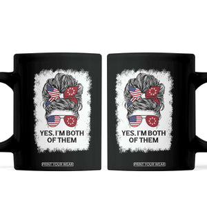 Lakota And American Pride Coffee Mug Im Both Of Them Oglala Native Heritage