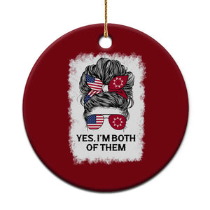 Lakota And American Pride Ceramic Ornament Im Both Of Them Oglala Native Heritage