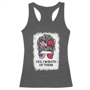 Lakota And American Pride Racerback Tank Top Im Both Of Them Oglala Native Heritage