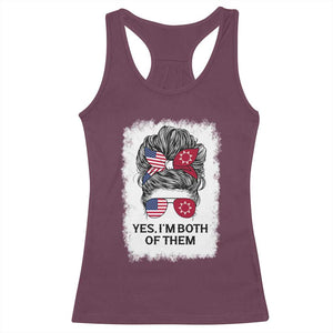 Lakota And American Pride Racerback Tank Top Im Both Of Them Oglala Native Heritage