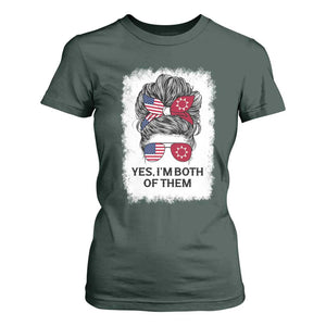 Lakota And American Pride T Shirt For Women Im Both Of Them Oglala Native Heritage