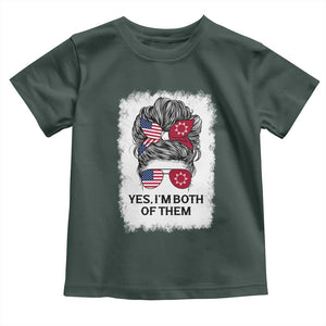 Lakota And American Pride Toddler T Shirt Im Both Of Them Oglala Native Heritage
