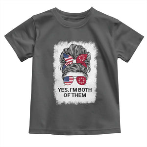 Lakota And American Pride Toddler T Shirt Im Both Of Them Oglala Native Heritage
