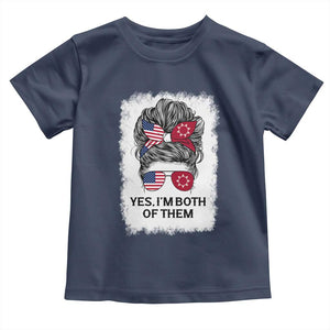 Lakota And American Pride Toddler T Shirt Im Both Of Them Oglala Native Heritage