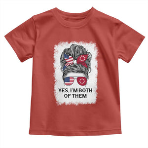 Lakota And American Pride Toddler T Shirt Im Both Of Them Oglala Native Heritage