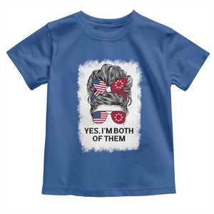 Lakota And American Pride Toddler T Shirt Im Both Of Them Oglala Native Heritage