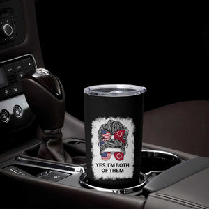 Lakota And American Pride Tumbler Cup Im Both Of Them Oglala Native Heritage