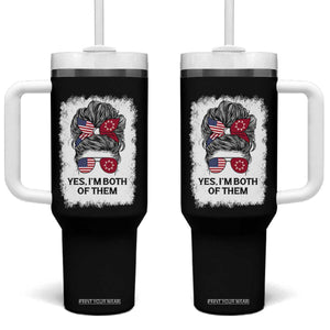 Lakota And American Pride Tumbler With Handle Im Both Of Them Oglala Native Heritage