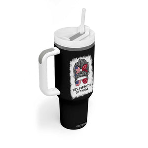 Lakota And American Pride Tumbler With Handle Im Both Of Them Oglala Native Heritage