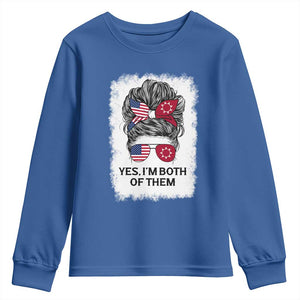 Lakota And American Pride Youth Sweatshirt Im Both Of Them Oglala Native Heritage