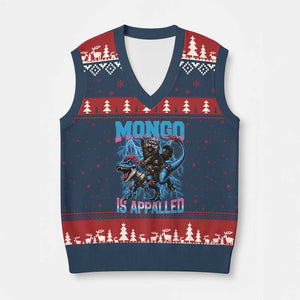 Mongo Is Appalled Princess Cat Quote V-Neck Knit Sweater Vest Geeky Fantasy Book Lover