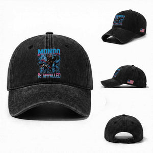 Mongo Is Appalled Princess Cat Quote Washed Cotton Baseball Cap Geeky Fantasy Book Lover