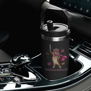 Cute Warrior Princess Cat With Sword Flip Straw Tumbler Fantasy Reader Gift