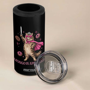 Cute Warrior Princess Cat With Sword 4 in 1 Can Cooler Tumbler Fantasy Reader Gift