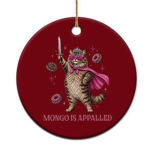 Cute Warrior Princess Cat With Sword Ceramic Ornament Fantasy Reader Gift